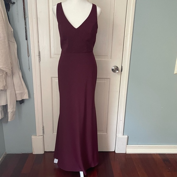 Jenny Yoo Delaney Dress in Hibiscus Size 8 Bridesmaid Maid of Honor Wedding - Picture 4 of 11